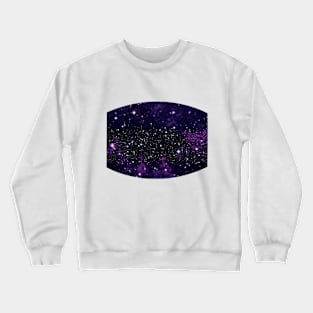 Purple Star Galaxy Crewneck Sweatshirt